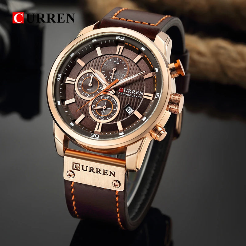 Relógio CURREN Quartz Men Watches