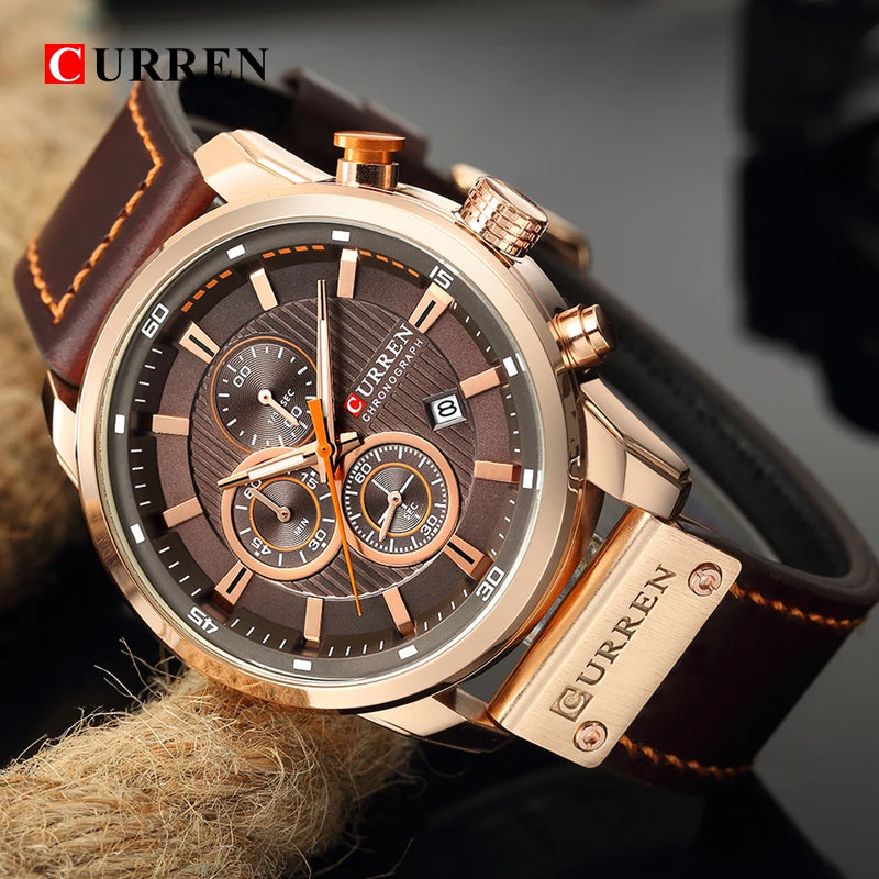 Relógio CURREN Quartz Men Watches