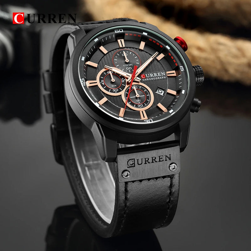 Relógio CURREN Quartz Men Watches