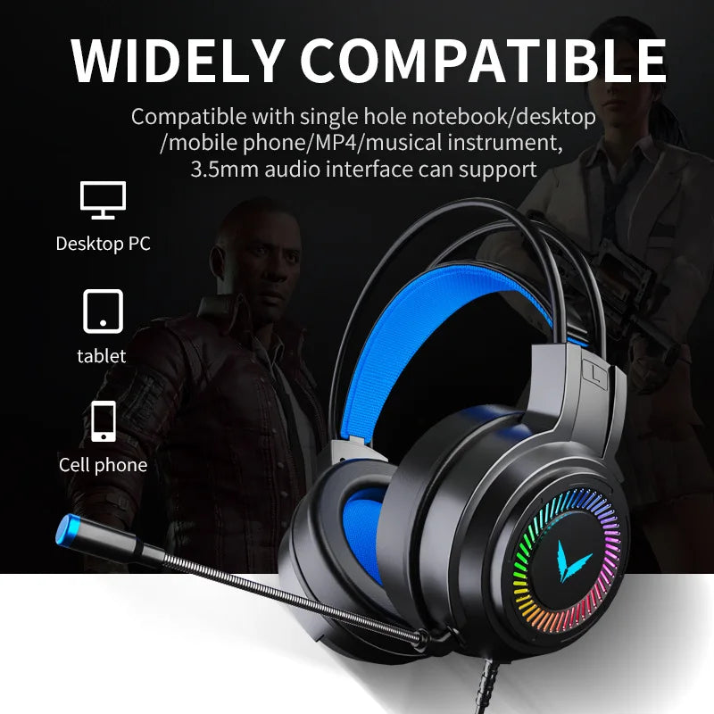 Fone de Ouvido G58 Gaming Headset Com Fio 7.1 Estéreo