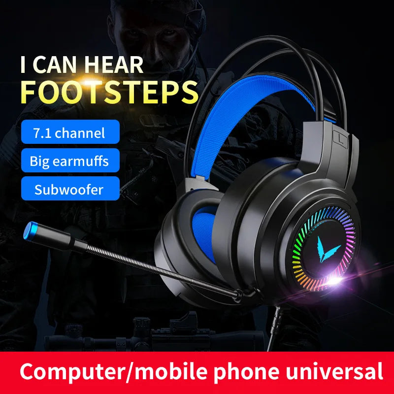 Fone de Ouvido G58 Gaming Headset Com Fio 7.1 Estéreo