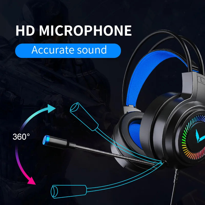 Fone de Ouvido G58 Gaming Headset Com Fio 7.1 Estéreo