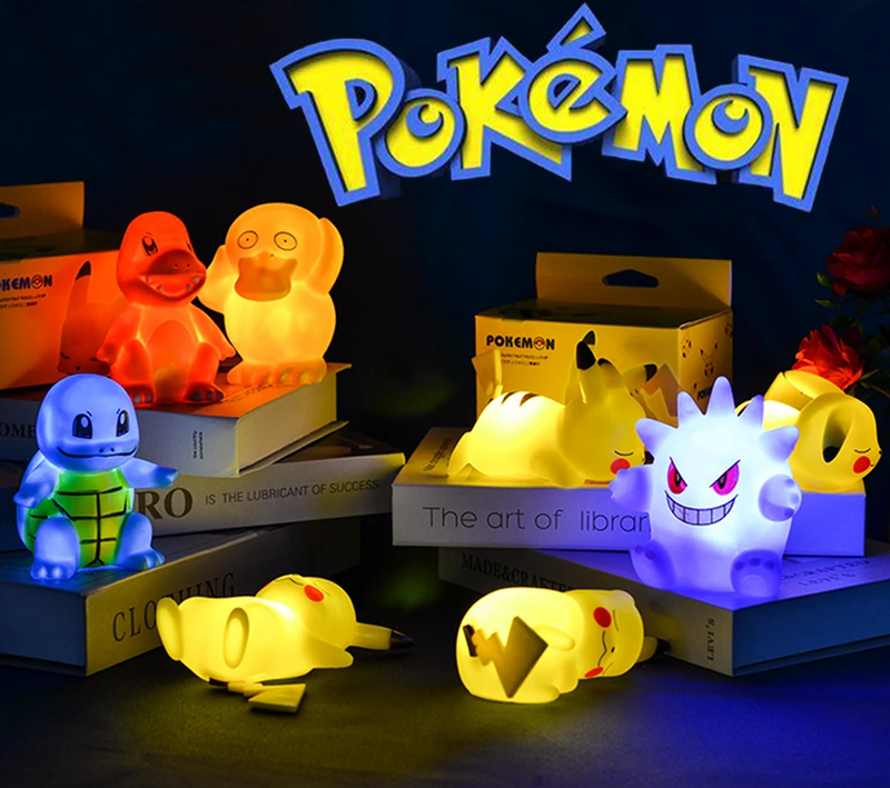 Pokémon Luminária - Luz de LED bem suave. Ideal para decoração.